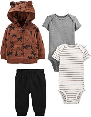 Simple Joys by Carter's baby-boys 4-piece Jacket, Pant, and Bodys...