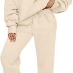 The **AUTOMET Women's 2 Piece Sweatsuit Set** is the perfect blend of comfort and style, designed for women who want to feel both relaxed and put-together. This chic set features a **long sleeve half-zip sweatshirt** that offers a cozy yet breathable fit, making it ideal for all seasons. The half-zip neckline provides versatility, allowing you to adjust your style from a laid-back look to a more sporty vibe. Paired with **high-waisted jogger sweatpants**, this outfit gives a flattering, relaxed silhouette with an adjustable drawstring waistband for a customized fit. The joggers are equipped with convenient side pockets, perfect for storing small essentials on the go. Made from a soft and stretchy fabric, this set provides superior comfort, whether you're lounging at home, running errands, or hitting the gym. Available in a variety of colors, this matching set is easy to style and can be dressed up or down for any occasion. It's the ultimate go-to for effortless everyday wear!